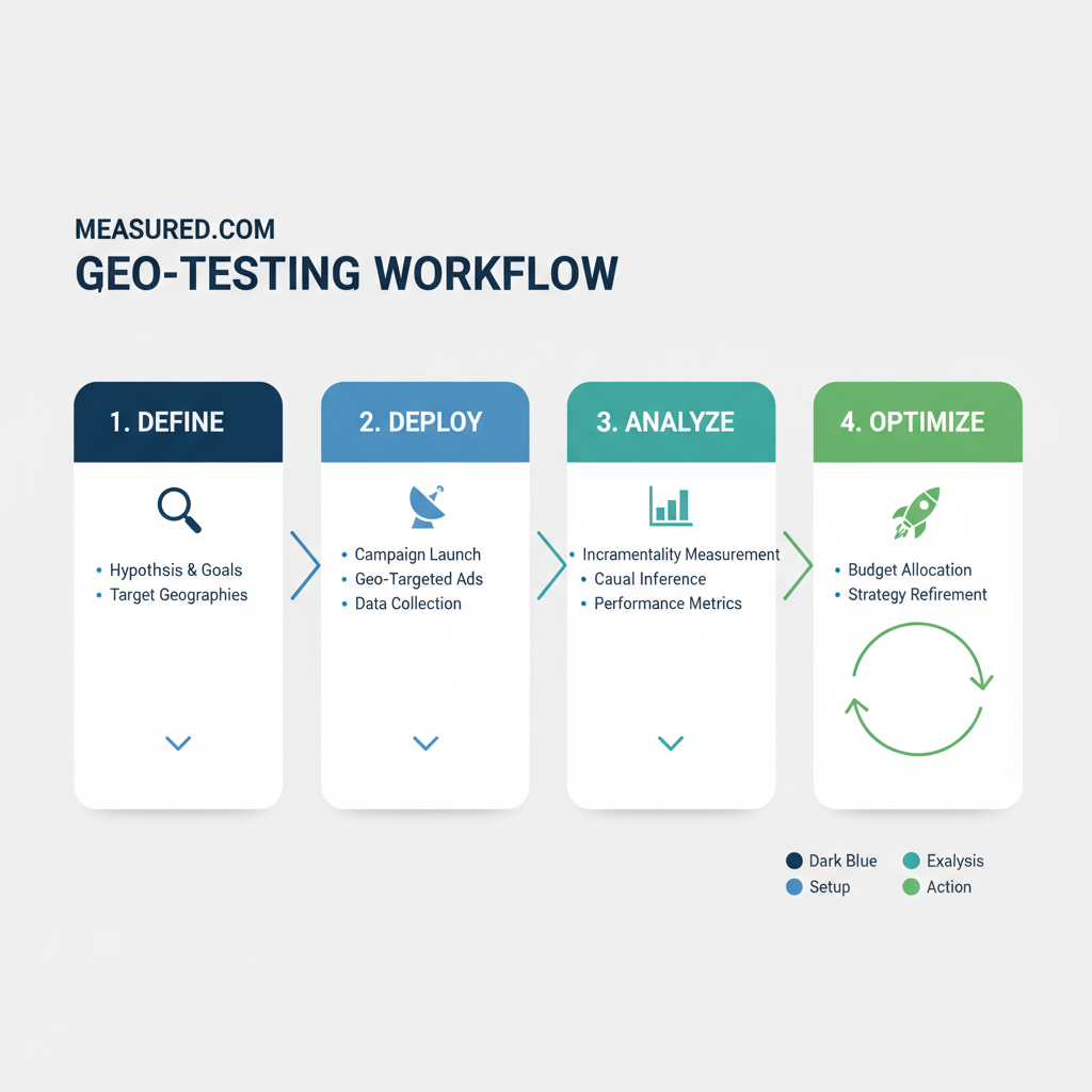 Measured.com automated geo-testing process for marketing incrementality measurement