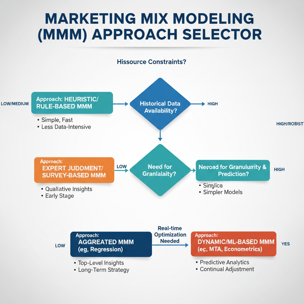 Which MMM is best decision framework based on data, team, and business requirements